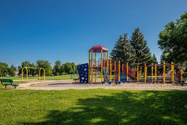Weaver Park Található Queen Elizabeth Szomszédságában Saskatoon — Stock Fotó