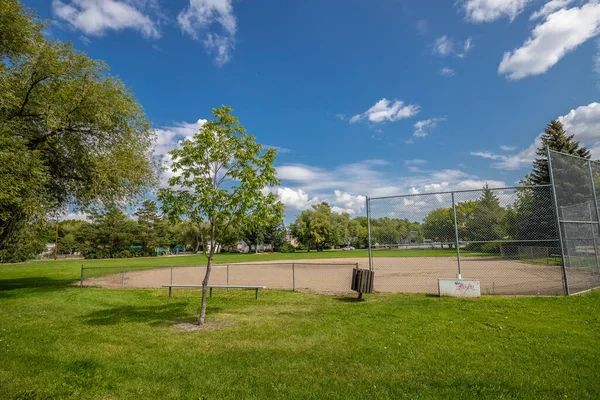 Der Andrews Park Liegt King George Viertel Von Saskatoon — Stockfoto