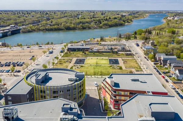 Der Isinger Park Liegt Riversdale Viertel Von Saskatoon — Stockfoto