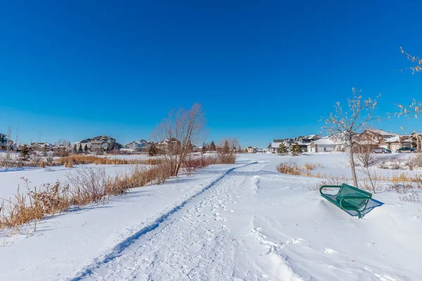Donna Birkmaier Parkı Saskatoon Briarwood Mahallesinde Yer Almaktadır — Stok fotoğraf