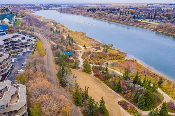 Gabriel Dumont Park Gelegen Buena Vista Buurt Van Saskatoon — Stockfoto