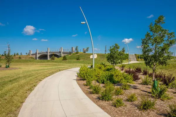 Der Misaskwatomina Park Liegt Evergreen Viertel Von Saskatoon — Stockfoto