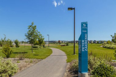 Peter Zakreski Park is located in the Stonebridge neighborhood of Saskatoon.