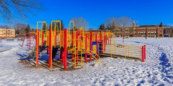 Pleasant Hill Park Található Pleasant Hill Szomszédságában Saskatoon — Stock Fotó