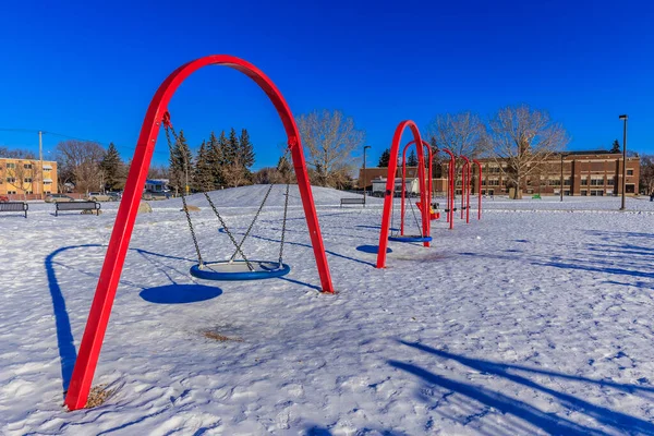 Pleasant Hill Park Található Pleasant Hill Szomszédságában Saskatoon — Stock Fotó
