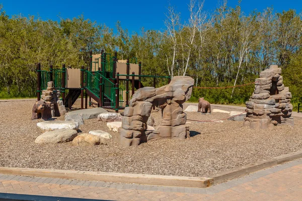 Patricia Roe Park Located Stonebridge Neighborhood Saskatoon — Foto de Stock