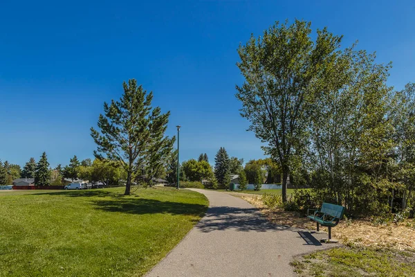 Robert Hunter Park East Ligger Floden Heights Stadsdelen Saskatoon — Stockfoto