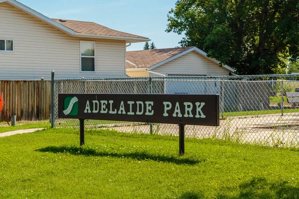 Adelaide Park Liegt Adelaide Churchhill Viertel Von Saskatoon — Stockfoto