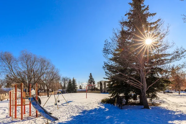Hamilton Park Est Situé Dans Quartier Pleasant Hill Saskatoon — Photo