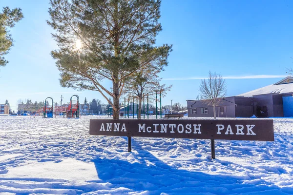 Der Anna Mcintosh Park Liegt Sutherland Viertel Von Saskatoon — Stockfoto