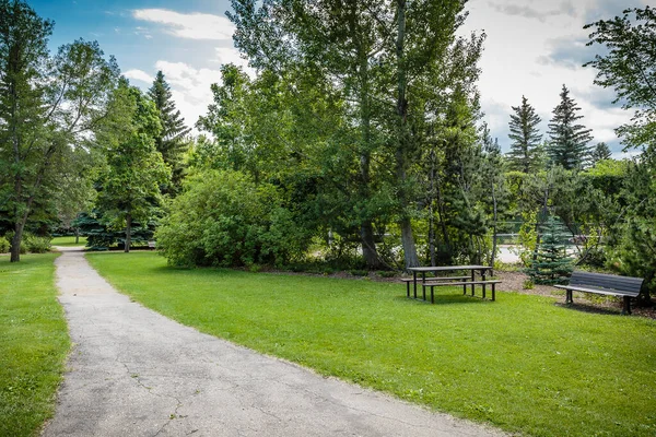 Albert Park Está Localizado Bairro Varsity View Saskatoon — Fotografia de Stock