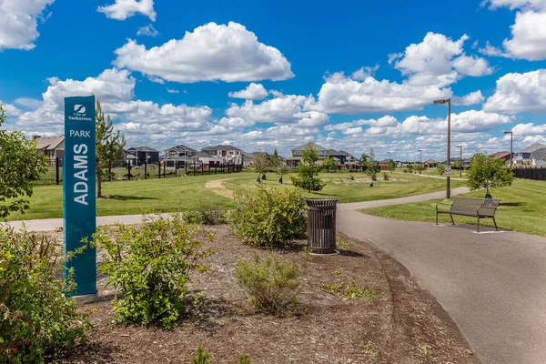 Adams Park Ligger Rosewood Stadsdelen Saskatoon — Stockfoto