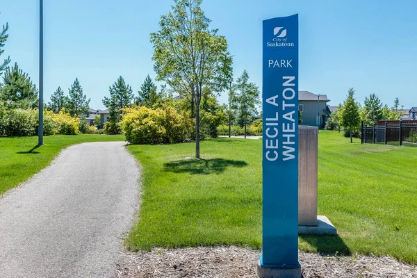 Cecil Wheaton Park Liegt Stonebridge Viertel Von Saskatoon — Stockfoto