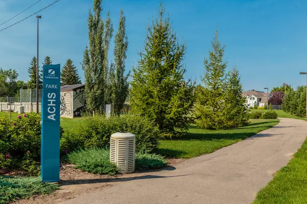 stock image Achs Park is located in the Exhibition neighborhood of Saskatoon.