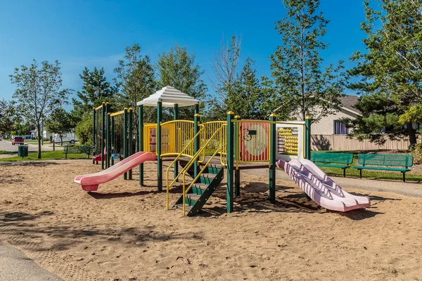 Christine Morris Park Βρίσκεται Στη Γειτονιά Silverspring Του Saskatoon — Φωτογραφία Αρχείου