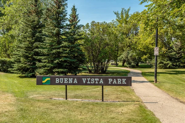 Der Buena Vista Park Liegt Buena Vista Viertel Von Saskatoon — Stockfoto