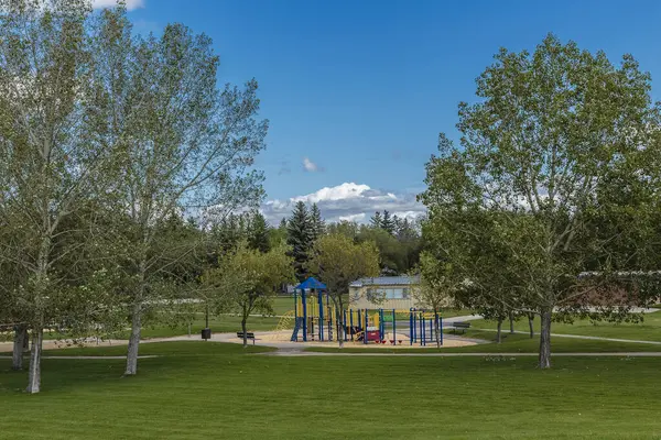 Montgomery Park Położony Jest Dzielnicy Montgomery Saskatoon — Zdjęcie stockowe