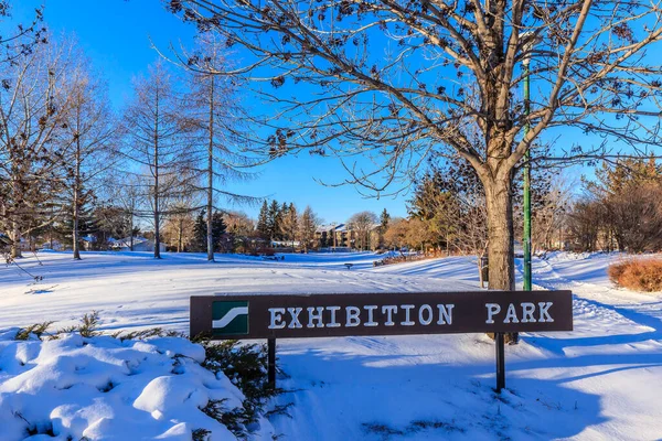 Exhibition Park Located Exhibition Neighborhood Saskatoon — Stockfoto