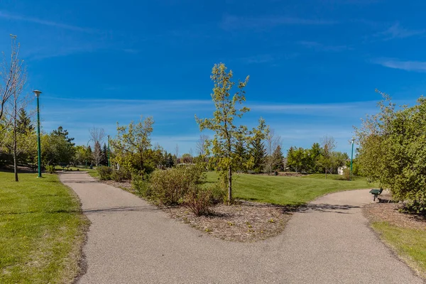 Heritage Green Park Liegt Wildwood Viertel Von Saskatoon — Stockfoto