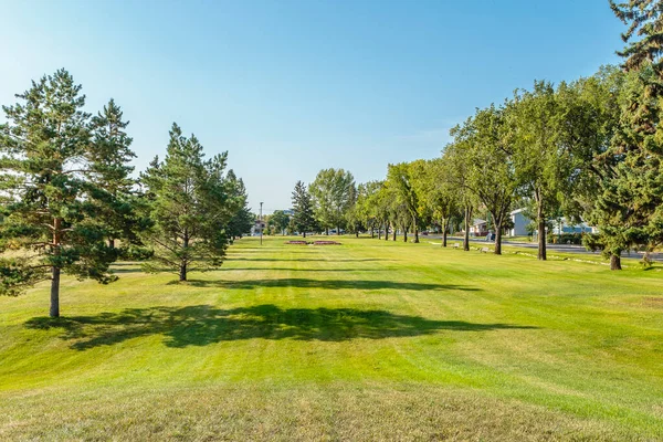 stock image Leif Erikson Park is located in the Westmount neighborhood of Saskatoon.