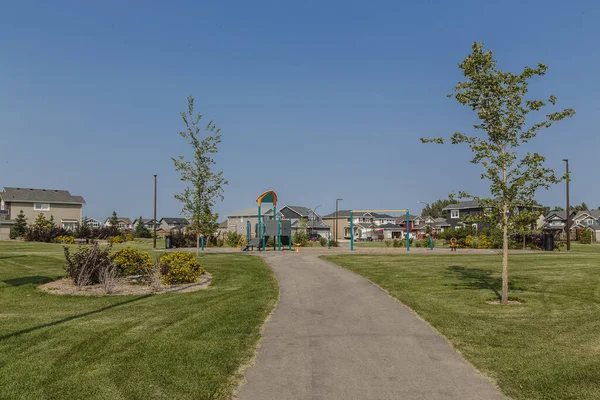 Jordan Park Encuentra Barrio South Kensington Saskatoon — Foto de Stock