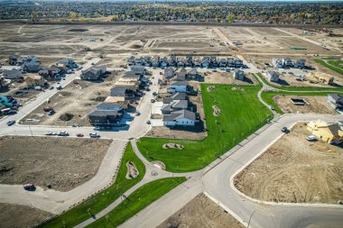 Saskatchewan, Saskatchewan 'da bir mahalle olan Brighton' un havadan görünüşü, şehrin doğu yakasındaki Holmwood Banliyö Geliştirme Bölgesi için planlanan birkaç topluluğun ilki..