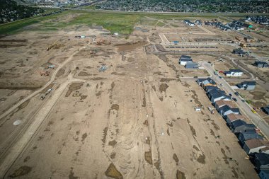Saskatchewan, Saskatchewan 'da bir mahalle olan Brighton' un havadan görünüşü, şehrin doğu yakasındaki Holmwood Banliyö Geliştirme Bölgesi için planlanan birkaç topluluğun ilki..