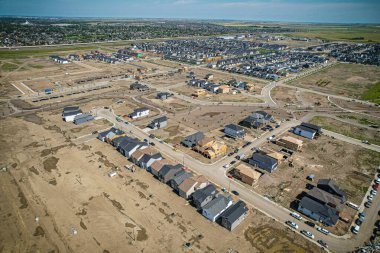 Saskatchewan, Saskatchewan 'da bir mahalle olan Brighton' un havadan görünüşü, şehrin doğu yakasındaki Holmwood Banliyö Geliştirme Bölgesi için planlanan birkaç topluluğun ilki..