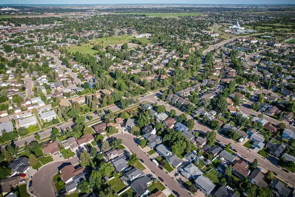 Erindale Primarily Residential Neighborhood Located Northeast Saskatoon Saskatchewan Canada Mostly — Stock Photo, Image