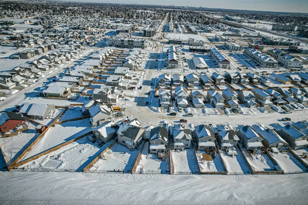 Luchtfoto Van Kensington Dat Een Buurt Gelegen Het Westen Saskatoon — Stockfoto
