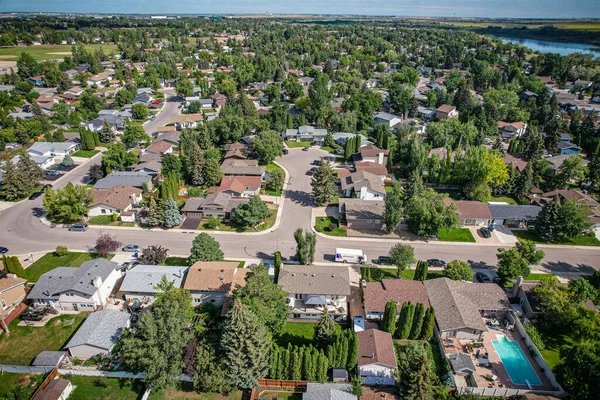 Lawson Heights Residential Neighbourhood Located Northern Saskatoon Saskatchewan Which Developed — Stock Photo, Image