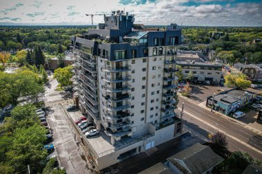 Saskatoon 'daki ikonik Nutana mahallesinin kuşbakışı görüntüsü, Saskatchewanlar' a karşı zengin tarihini ve pitoresk sokaklarını vurguluyor..