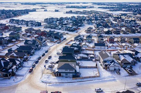 Meadows 420 Acre Masterplanned Saskatoon Community Nestled Community Rosewood Southeastern — Stock Photo, Image