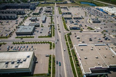 Saskatchewan, Saskatoon 'da bir alan olan Blairmore Suburban Development Area' nın havadan görüşü. Saskatoon 'un batı cemiyetinin bir parçasıdır.