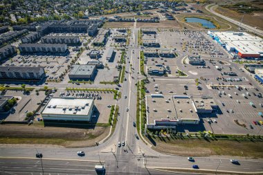 Saskatchewan, Saskatoon 'da bir alan olan Blairmore Suburban Development Area' nın havadan görüşü. Saskatoon 'un batı cemiyetinin bir parçasıdır.