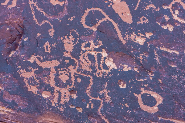 Newspaper Rock State Historic Monument features a flat rock with one of the largest known collections of petroglyphs.