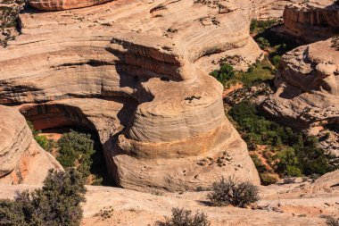 Natural Bridges National Monument is a U.S. National Monument located in Utah.  Sipapu Bridge is the largest and most spectacular of the three bridges in the Monument. clipart