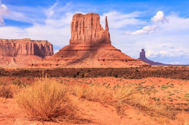 Monument valley bir dünyanın doğal harikaları doğadan geliştiğini taş kocaman 