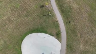 Aerial view of Rosewood in Saskatoon, highlighting modern homes, parks, and schools in this southeast community in crisp 4K.