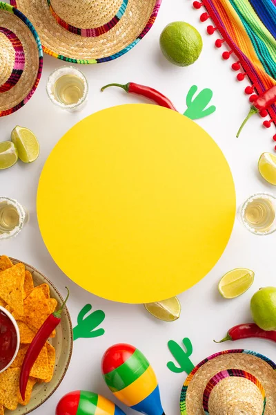 Detta Färgglada Cinco Mayo Arrangemang Säker Att Dig Feststämning Med — Stockfoto