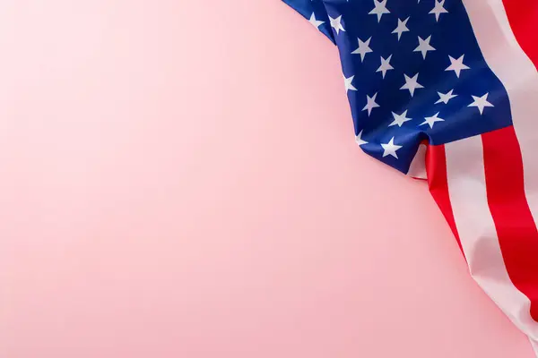 Captivating Labor Day Tribute Top View Photograph Featuring Pink Isolated — Stock Photo, Image