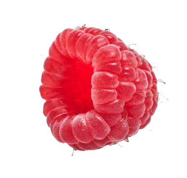  İzole edilmiş beyaz arkaplan üzerine nefis bekar ahududu.