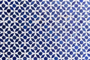 Mozaik fayans yüzeyinin dokusu 