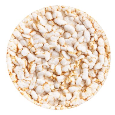  İzole edilmiş beyaz arka planda nefis bir pirinç keki.