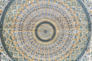 Mozaik fayans yüzeyinin dokusu 