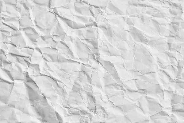 White Crumpled Paper Texture Background — Stock Photo, Image