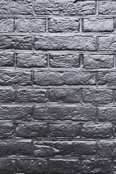 Textuur Van Een Zwarte Bakstenen Muur — Stockfoto