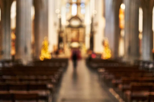 Picture Blurred Catholic Church — 스톡 사진