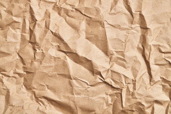 棕色的皱的纸纹理背景 — 图库照片