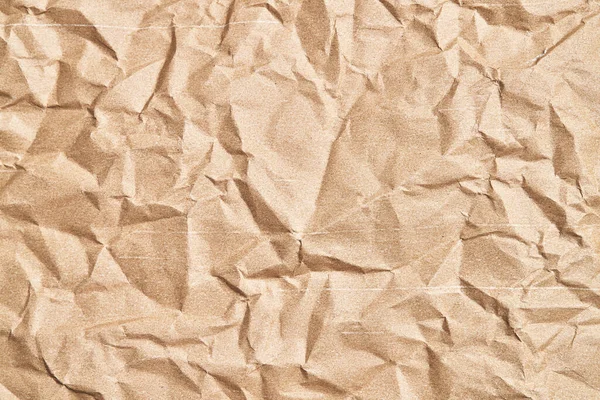 Brown Crumpled Fundo Textura Papel — Fotografia de Stock